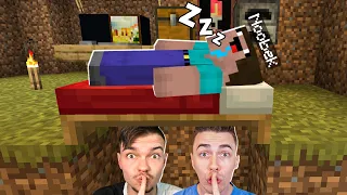 SPĘDZILIŚMY 24H w DOMKU NOOBKA w Minecraft! (NIC O TYM NIE WIEDZIAŁ)