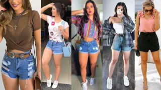 OUTFITS CON SHORTS DE MODA Y TENDENCIA 2021 💙 LOOKS CON SHORTS PARA VERANO !! SHORTS DE MODA 2021