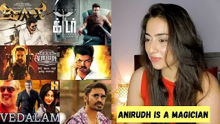 Anirudh's most Popular BGM Reaction | Master, Vikram, Rolex, Beast, Petta, Doctor, Vedalam, Maari