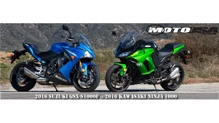 2016 Suzuki GSX-S1000F vs Kawasaki Ninja 1000 Comparison Review