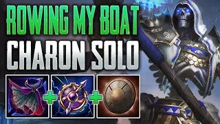 TOP DAMAGE TANKING! Charon Solo Gameplay (SMITE Conquest)