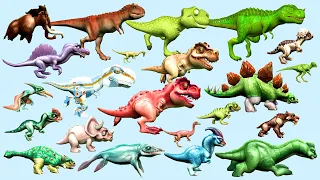 21 DINOSAUR GAMES: 3 T-REX, GIGANOTOSAURUS, SPINOSAURUS, CARNOTAURUS, TRICERATOPS & V.V. DKG 230317