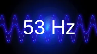 53 Hz clean pure sine wave BASS TEST TONE frequency
