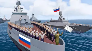 The white flag is raised! The invasion of a Russian naval battalion in Crimea was stopped by Ukraine