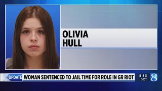 Woman sentenced to jail time for role in GR riot