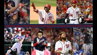 ⚾️ Washington Nationals Postseason Home Runs (2012-2019) ⚾️