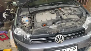 VW Golf 6 1.6 TDI замена масла и фильтров.