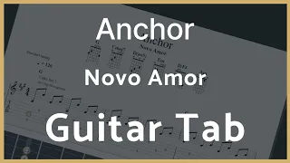 [Novo Amor] Anchor / Fingerstyle Guitar tab / Acoustic Guitar / Guitarpro / Tutorial