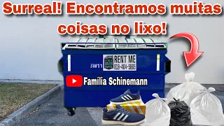 INACREDITÁVEL! ENCONTRAMOS MUITAS COISAS NO LIXO DOS ESTADOS UNIDOS!🇺🇸🇺🇸🇺🇸 Dumpster-basura