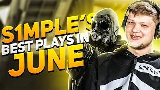 S1MPLE 's MOST INSANE CS:GO PLAYS IN JUNE!