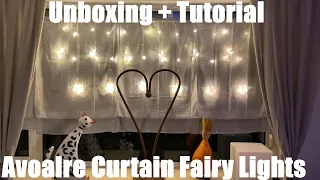 Avoalre Light curtain 12 stars 2 m fairy lights 138 LED light curtain unboxing and instructions