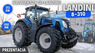 LANDINI 8-310 - największy i potężny od marki Landini | Prezentacja / test ciągnika