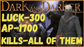 this WARLOCK kit is FREE AP | Dark and Darker Solo Warlock Gameplay Commentary | 300+ LUCK