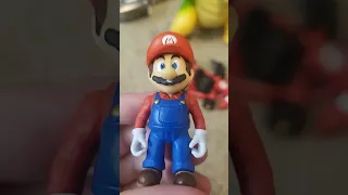 Super mario bros movie mario figure with pull back racer