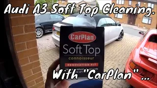 Audi A3 Cabriolet Fabric Roof Cleaning