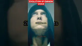 Evolution of Eminem's Voice Through the Years 1997 - 2022 #shorts #eminem