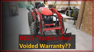 TNT Try New Things - 60:  Rural King RK25 Tractor Mod / Voided Warranty???
