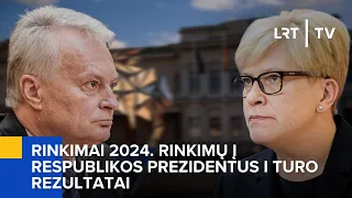 Rinkimų į Respublikos Prezidentus I turo rezultatai | 2024-05-13