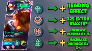 TRY USING THIS EMBLEM & BUILD FOR MINOTAUR | TANKY  WITH HIGH HEALING EFFECT | MINOTAUR GAMEPLAY|