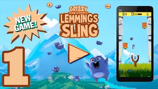 Grizzy and the Lemmings: Lemmings Sling - Gameplay Walkthrough - Part 1 (Android,IOS)