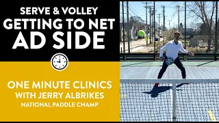 One-Minute Paddle — Serve and Volley to the Ad Side