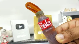 Coca Cola Frozen Honey Jelly Decorating | Frozen Miniature Honey Jelly Soda #asmr #honeyjelly