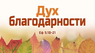 Проповедь: "Дух благодарности" (Алексей Коломийцев)