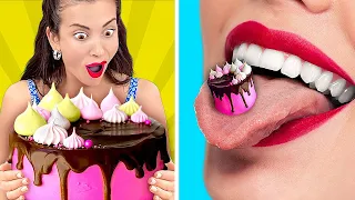 DESAFIOS E TRUQUES DELICIOSOS! || Os Melhores Desafios Do TikTok Com Comida, Por 123 GO! GOLD