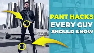 5 PANT HACKS EVERY GUY SHOULD KNOW | Men's Fashion Hacks | Alex Costa