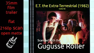 E.T. the Extra-Terrestrial (1982) 35mm film trailer (v2), flat open matte, 2160p