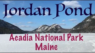 Jordan Pond in the Winter - Acadia National Park Maine