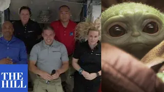 WATCH: SpaceX/NASA astronauts talk about BABY YODA during news conference