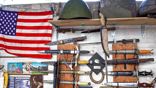 Блошиный рынок Тбилиси - Немецкие военные ножи, штыки и Кавказские клинки!