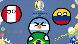 Resumen copa América 2021 en countryballs!!!