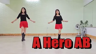 [진현숙LineDance] A Hero AB | Absolute Beginner | 라인댄스와 함께 오늘도 건행~!