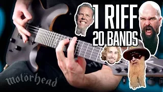 1 Riff 20 Bands! | Pete Cottrell