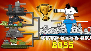 Slaughter of Monsters Tanks vs Boss: Cartoons about tanks