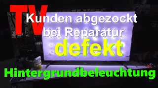 TV repair | LED Hintergrundbeleuchtung reparieren | Clouding Effekt | TV repair backlight 2.0