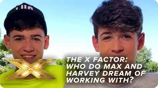 Max and Harvey reveal the MEGASTAR they want to perform with | X Factor: Celebrity