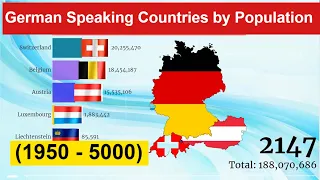 German Speaking Countries by Population (1950 - 5000) Most Populated Countries