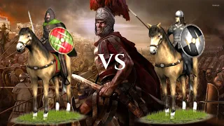 ROME BARBARIAN INVASION : Hun Lancers VS Noble Clansmen