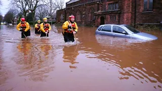 Drain Seeker Draining a Massive Flooded Street Unbelievable Drain Seeker Draining Amidst the Flood