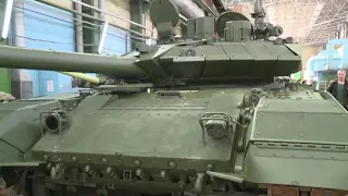 Russian T90M tanks in the factory