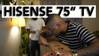 Unboxing My New 75inch  4K TV | Hisense U9G