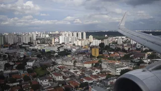 TAM A320 landing at São Paulo-Congonhas airport (CGH), runway 35L!