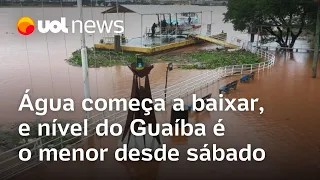 Rio Grande do Sul: Água começa a baixar em Porto Alegre, e nível do Guaíba é o menor desde sábado