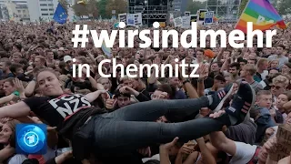 #wirsindmehr-Konzert gegen Fremdenfeindlichkeit in Chemnitz
