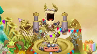 My Singing Monsters | Powering up Epic Wubbox (All Phases) | Gold Island