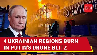 Russia Pounds Ukraine With 18 Iranian Shahed Drones After Putin's Nuclear Threat To U.S.-led West