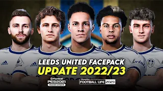 LEEDS UNITED FACEPACK 2022/23 | SIDER AND CPK | EFOOTBALL PES 2021 & SP FOOTBALL LIFE 2023